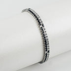 Riviera double en oxydes de zirconium assortis