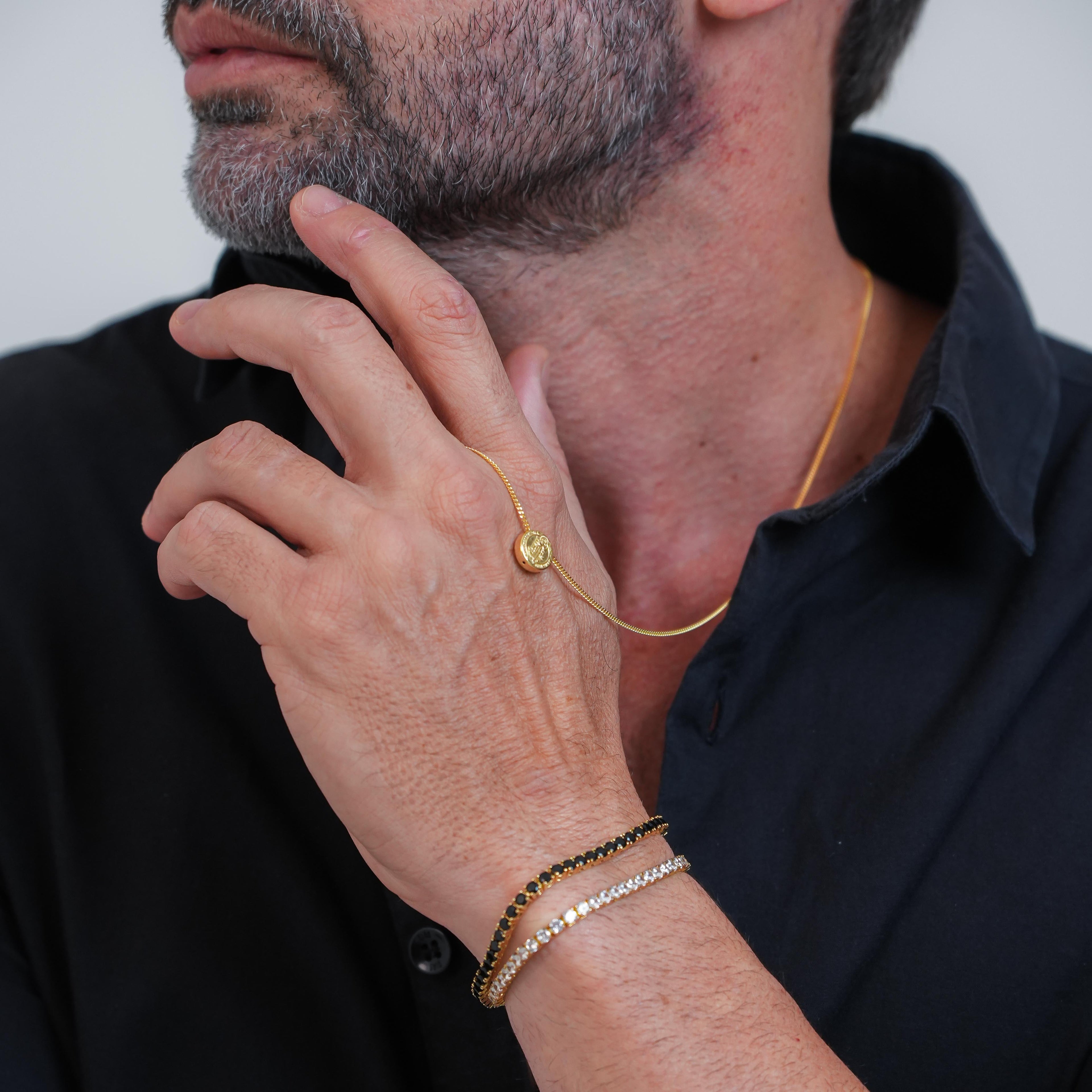 Saint Benedict Scapular Necklace - Yellow Gold