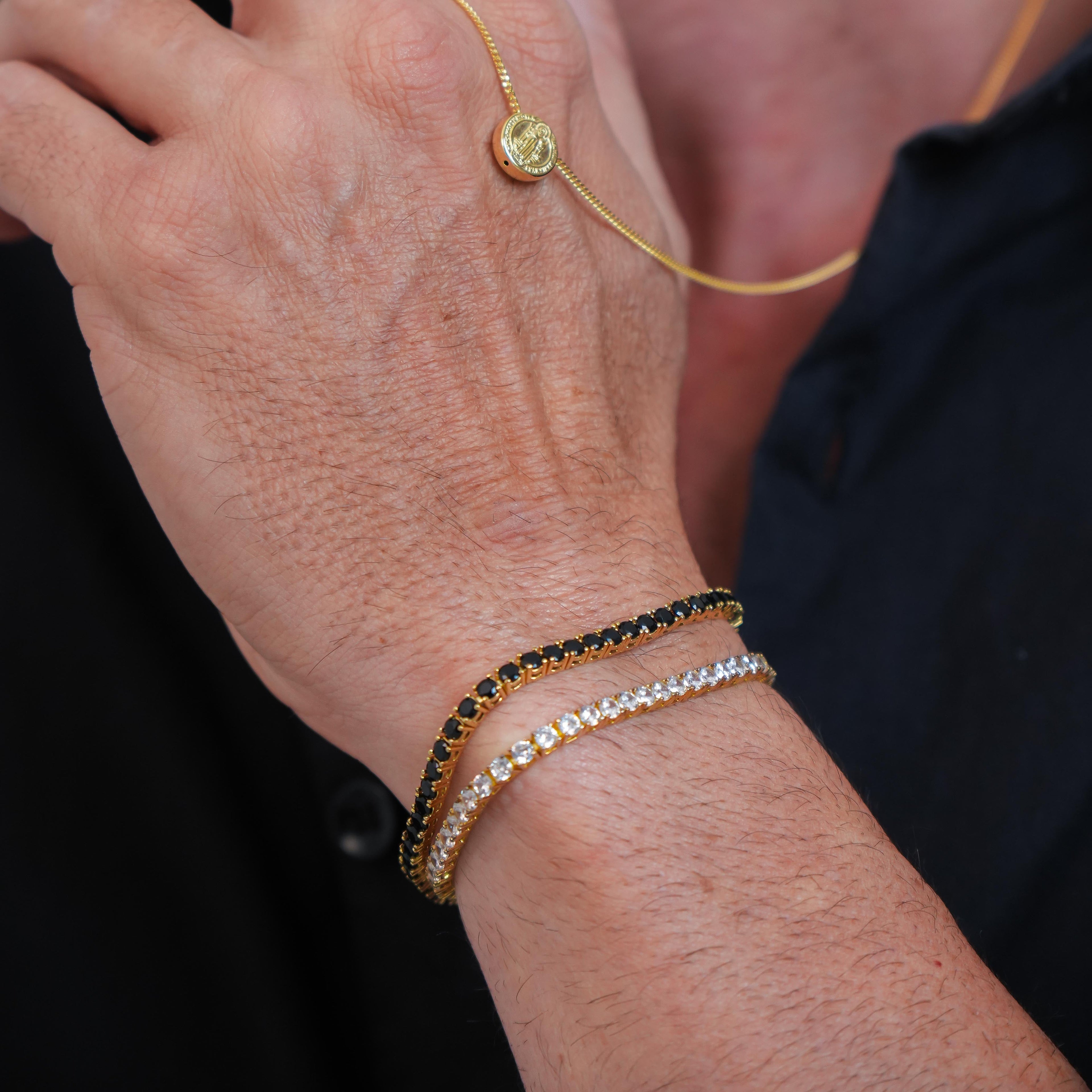 Riviera Black Zirconia - Yellow Gold