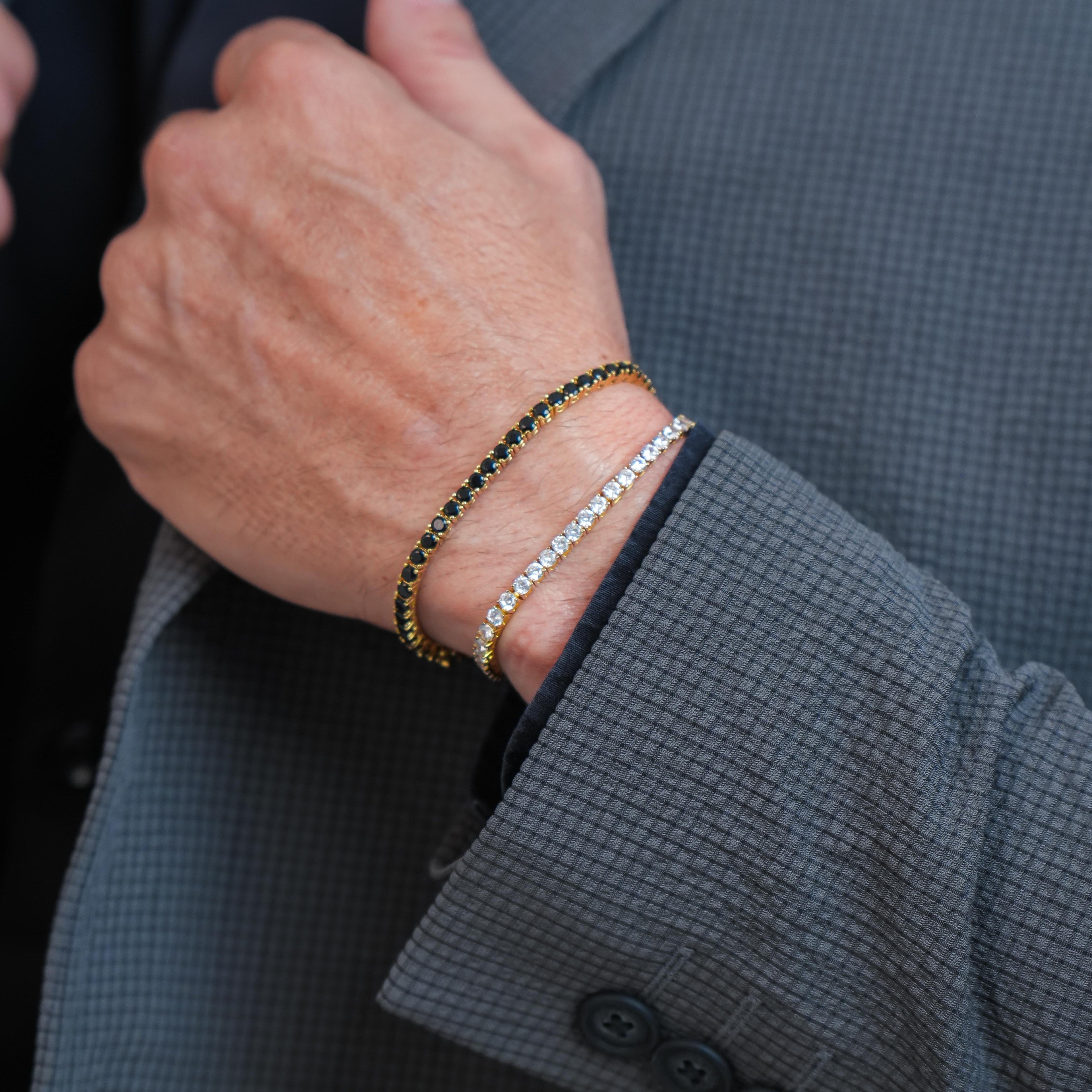 Riviera Black Zirconia - Yellow Gold