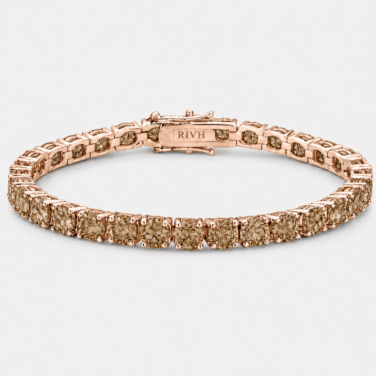 Riviera Brown Zirconia - Rose Gold