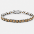 Riviera Brown Zirconia - White Gold