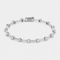 Riviera Knife-Edge Moissanite - White Gold