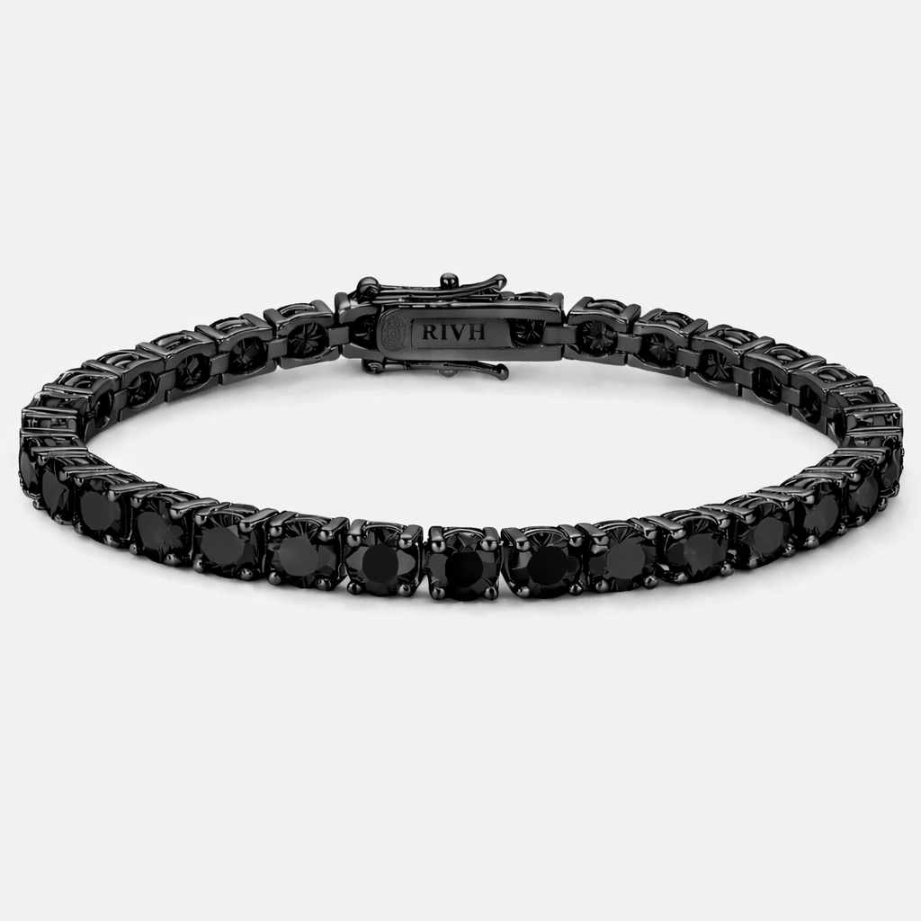 Riviera Black Moissanite - Black Rhodium