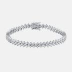Triple Riviera Zirconia Bracelet