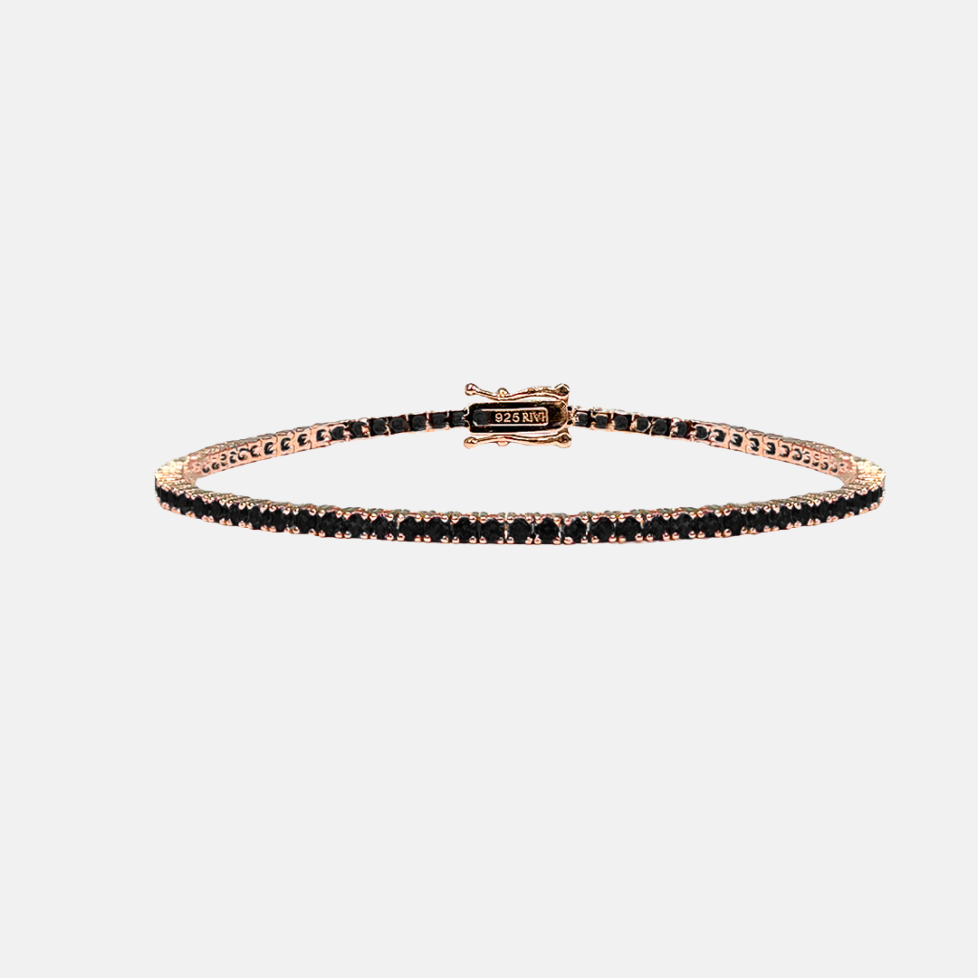 Riviera Black Zirconia - Rose Gold