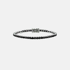Riviera Black Zirconia - White Gold