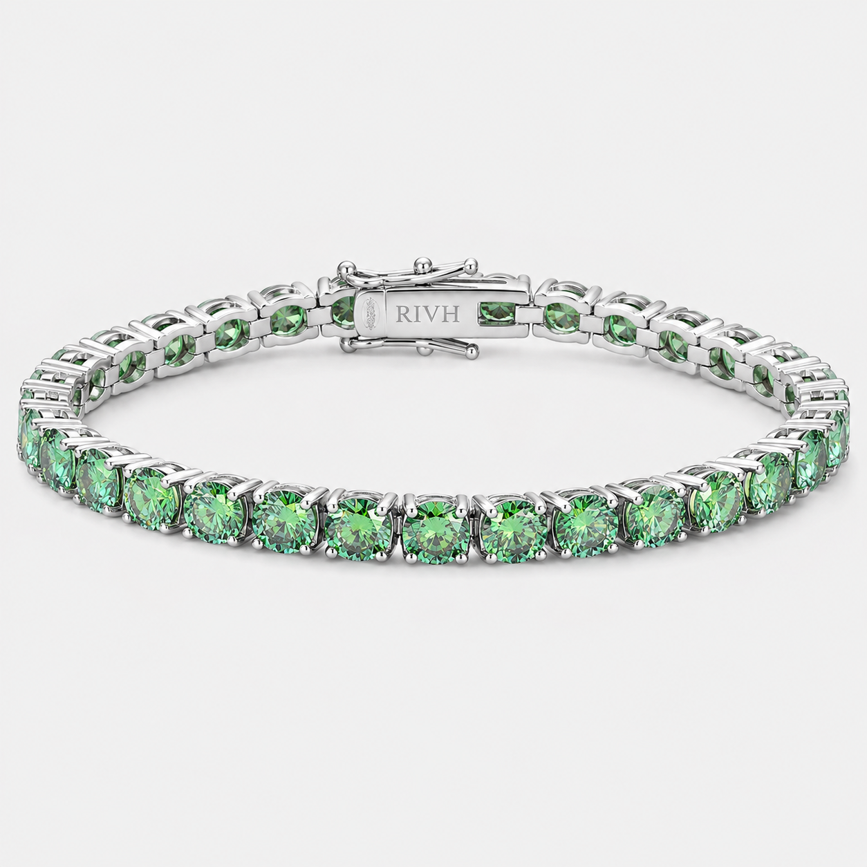 Riviera Emerald Moissanite - White Gold