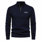 Men's ™ PREMIUM RIBBED QUARTER-ZIP SWEATER