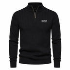 Men's ™ PREMIUM RIBBED QUARTER-ZIP SWEATER