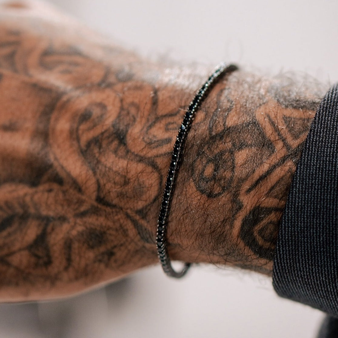 Riviera Black Zirconia - Black Rhodium