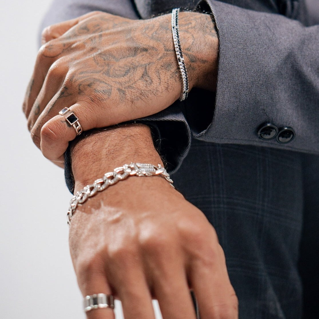 Baguette Cuban Chain Bracelet - 10mm