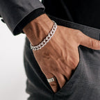 Baguette Cuban Chain Bracelet - 10mm