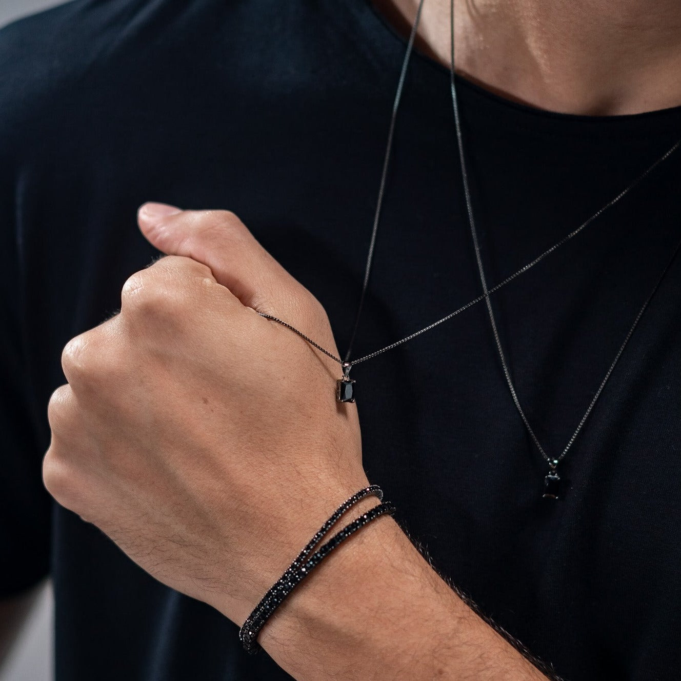 Riviera Black Zirconia - Black Rhodium