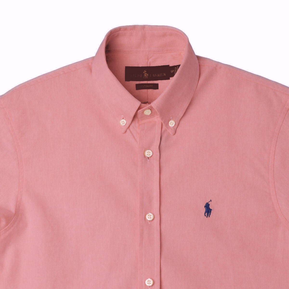 Men's RL Shirt Custom Fit Oxford - Coral