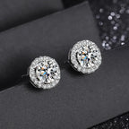 Classic Moissanite & Zirconia Earrings