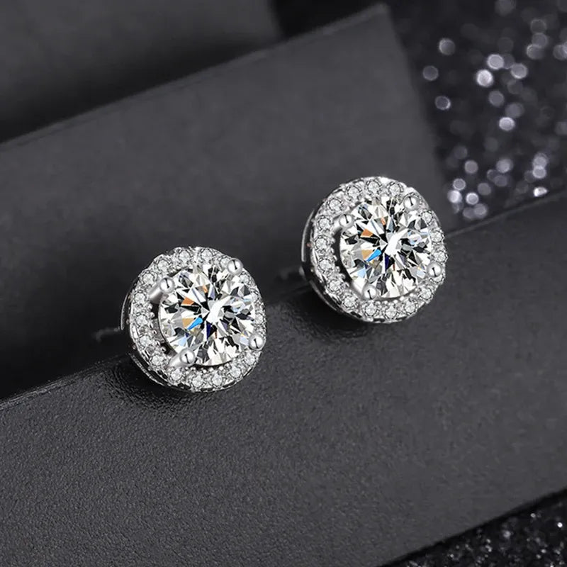 Classic Moissanite & Zirconia Earrings