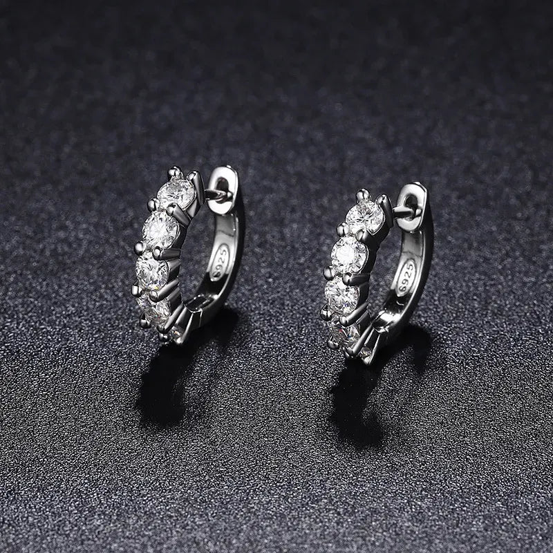 Rivh Moissanite Hoop Earrings
