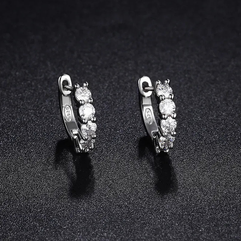 Rivh Moissanite Hoop Earrings