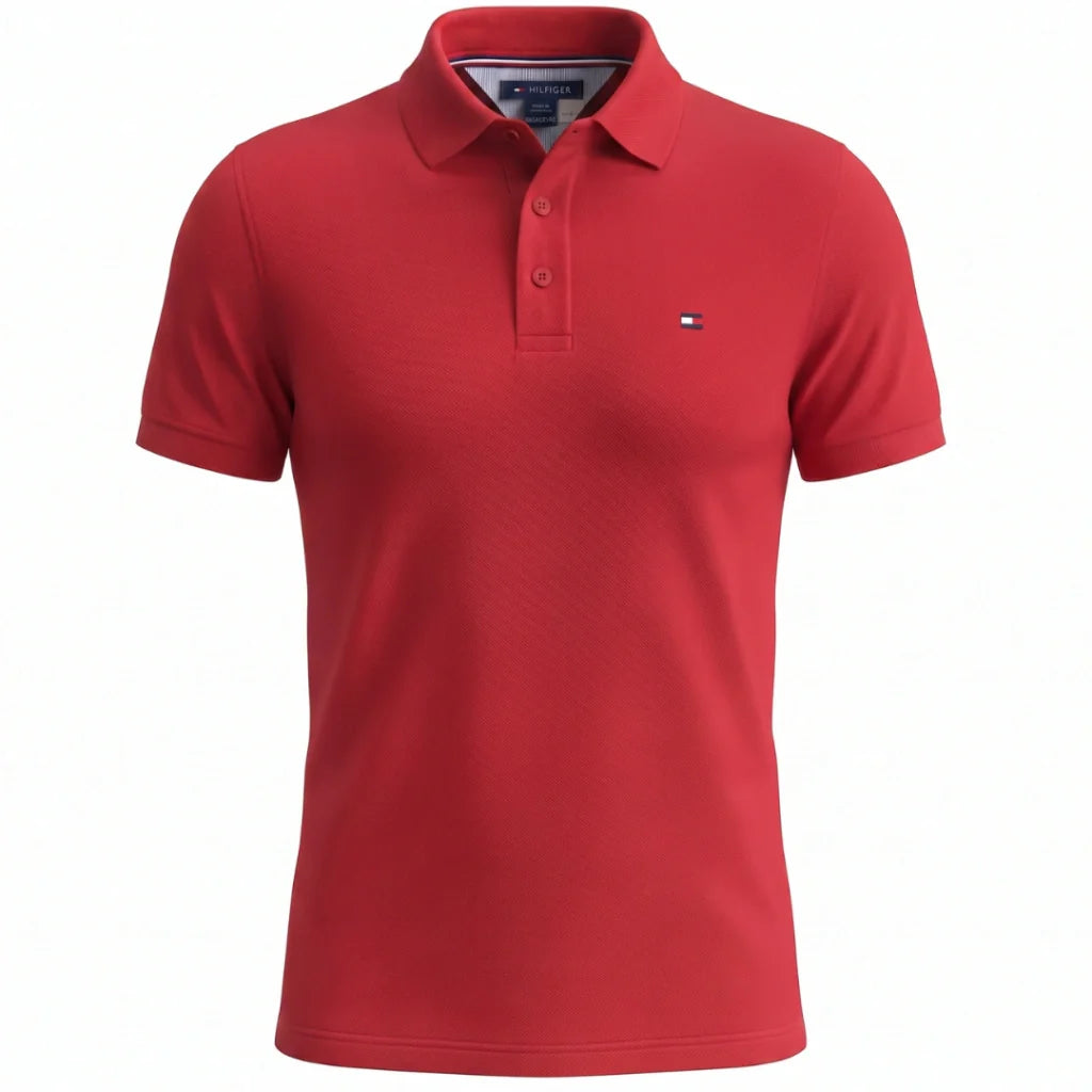 1078 TH Double-Piqué Polo Shirt