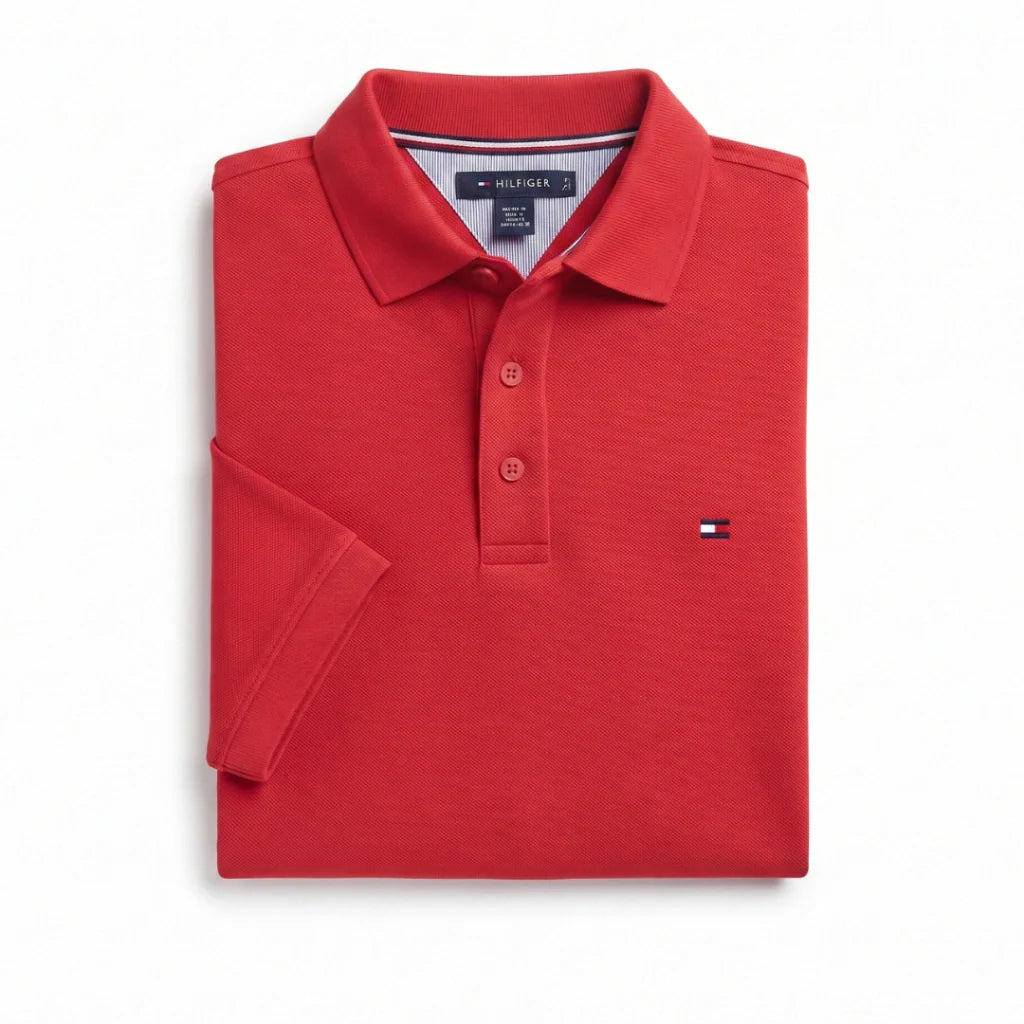 1078 TH Double-Piqué Polo Shirt