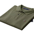 496 TH Double-Piqué Polo Shirt