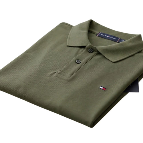 496 TH Double-Piqué Polo Shirt