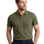 496 TH Double-Piqué Polo Shirt