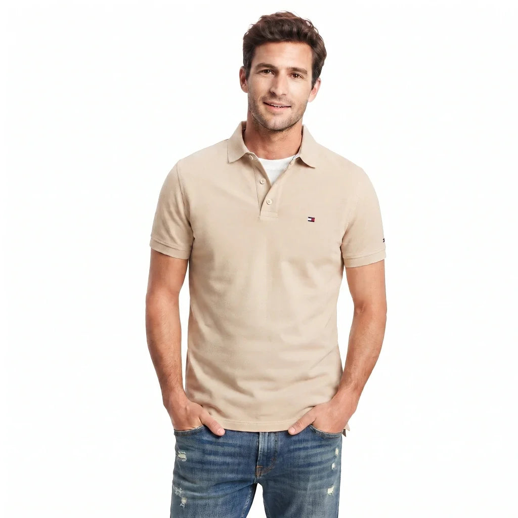1037 TH Double-Piqué Polo Shirt