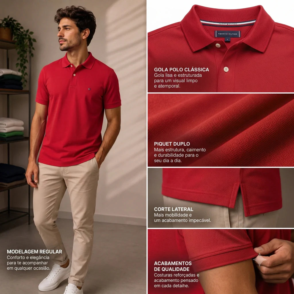 911 TH Double-Piqué Polo Shirt