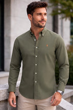 884 Shirt RL Solid Cotton Poplin