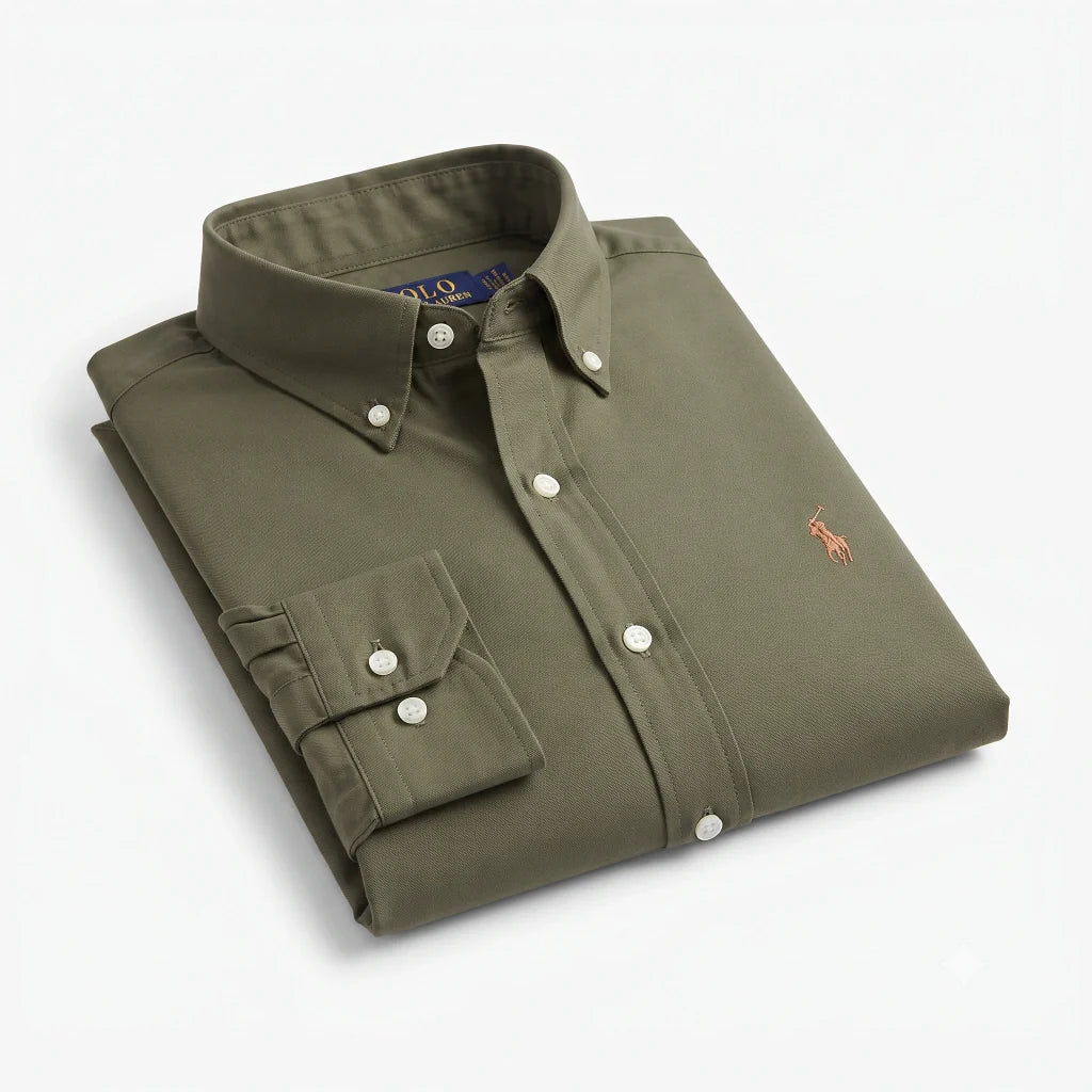 884 Shirt RL Solid Cotton Poplin