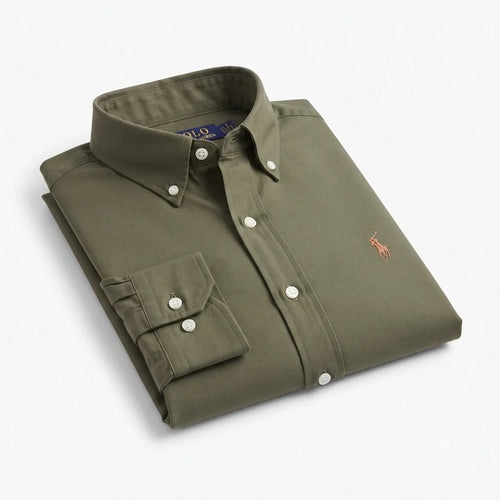 884 Shirt RL Solid Cotton Poplin