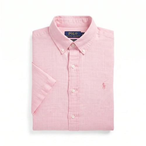 1034 Chemise en lin RL à manches courtes