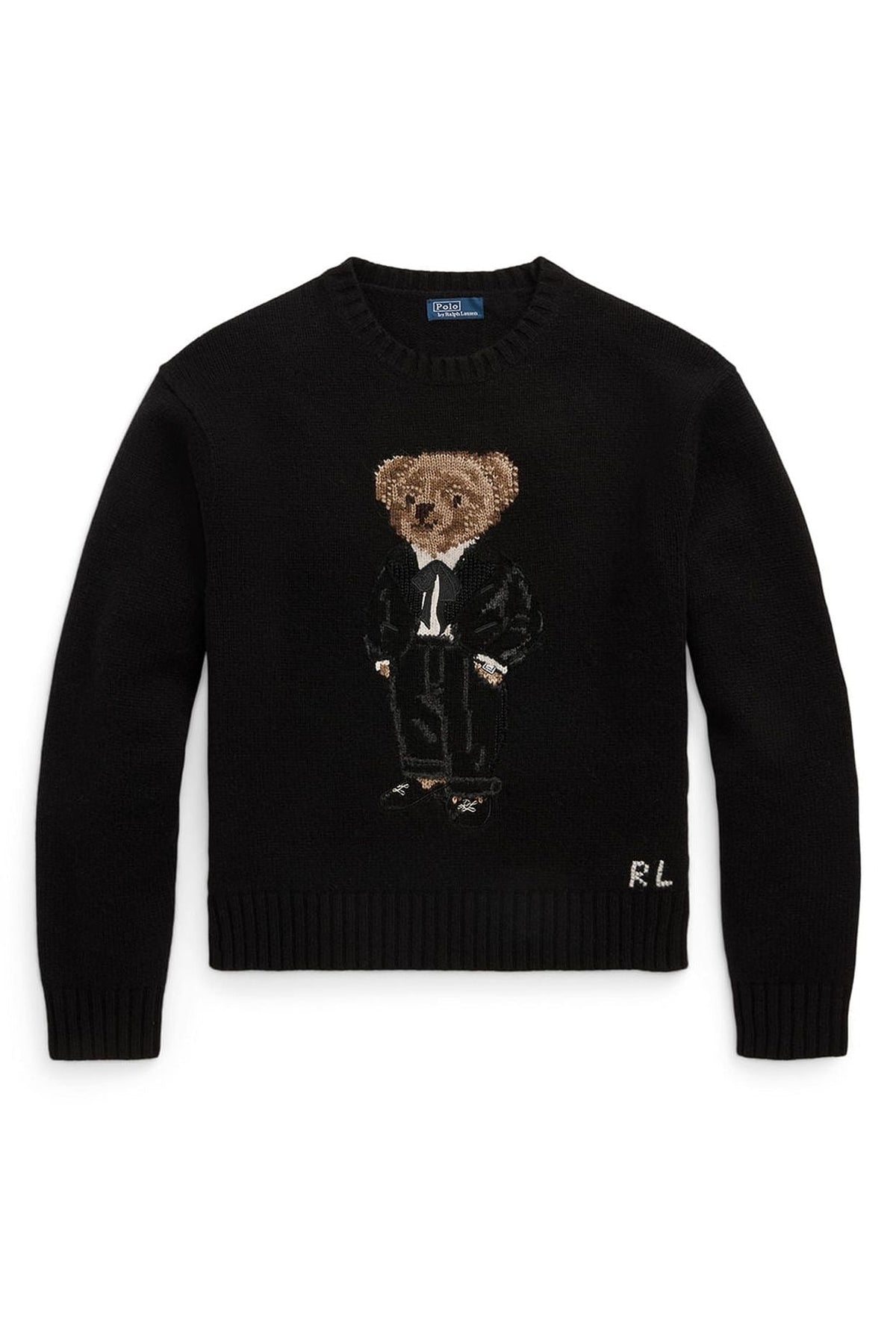 Men's Sweater  | Black Polo Bear