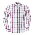 Men's RL Shirt Cotton Plaid - White Red
