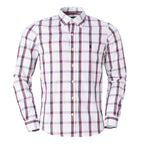 Men's RL Shirt Cotton Plaid - White Red