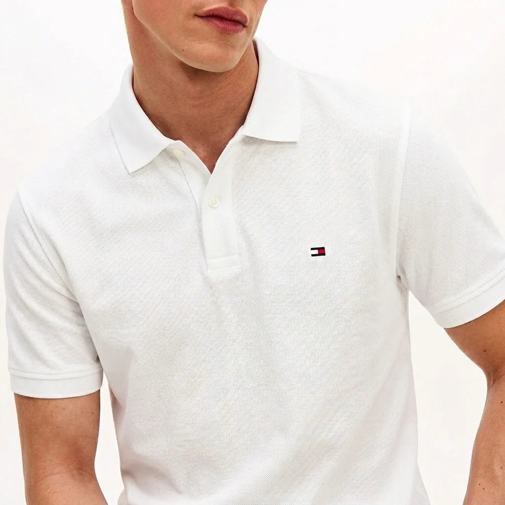 653 TH Double-Piqué Polo Shirt