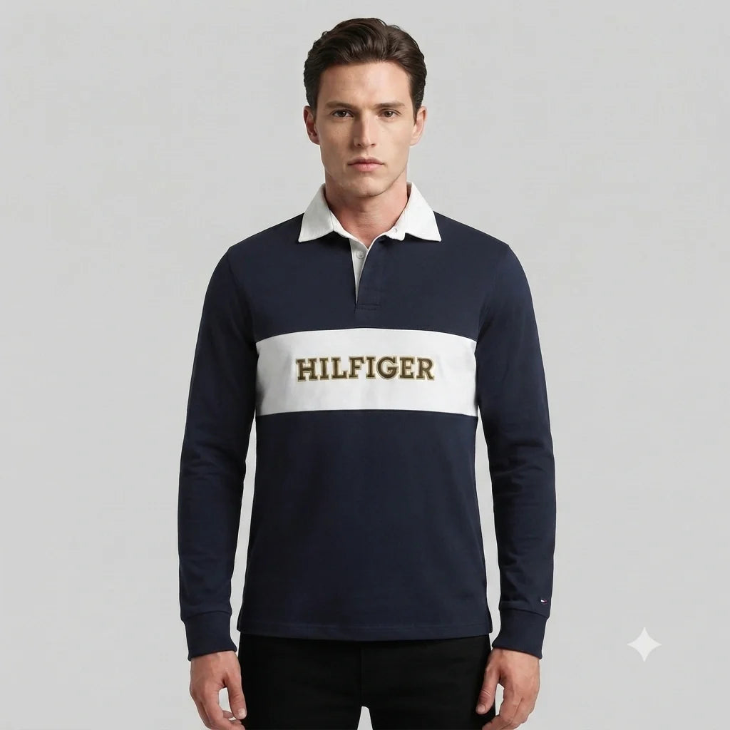 802 TH Long-Sleeve Polo Shirt