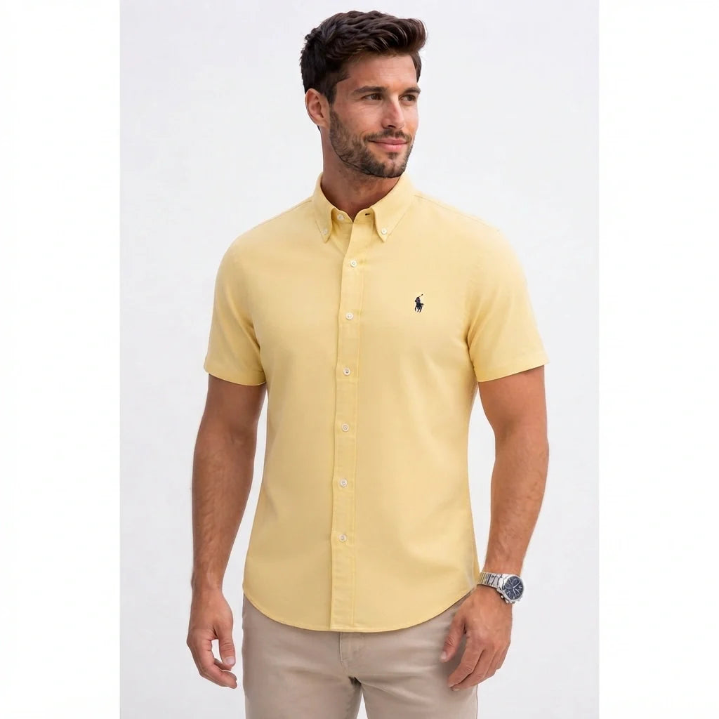 1028 Shirt RL Short-Sleeve - Oxford Fabric