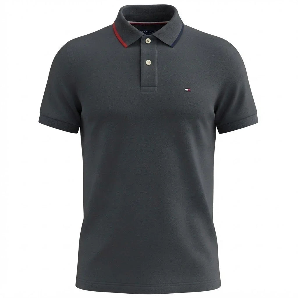 1107 TH Double-Piqué Polo Shirt