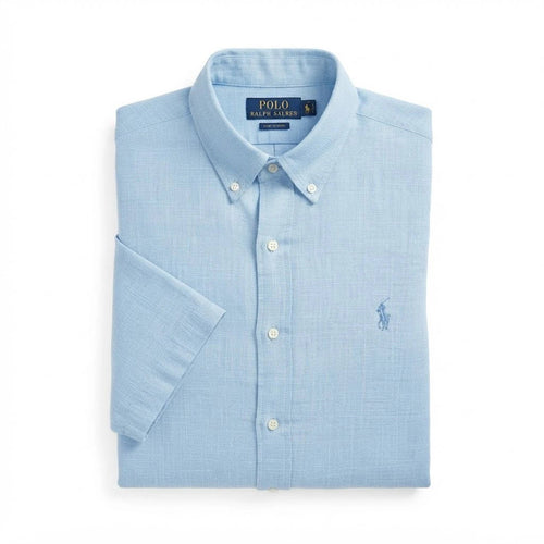 1129 Chemise en lin RL à manches courtes