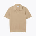 L.C Cotton Blend Open Polo Collar Sweater
