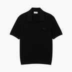 L.C Cotton Blend Open Polo Collar Sweater