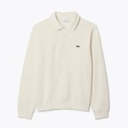 L.C Ribbed Cotton Polo Collar Sweatshirt