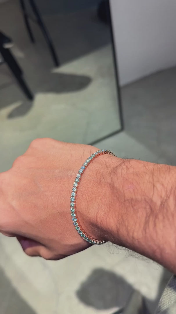 Riviera Topaz Moissanite - Rose Gold