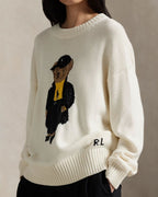 Men's Polo Bear Cotton Crewneck Sweater