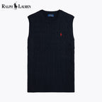 Men's Cable-Knit Cotton Sweater Vest