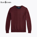 Men's Mesh-Knit Cotton Crewneck Sweater