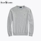 Men's Mesh-Knit Cotton Crewneck Sweater